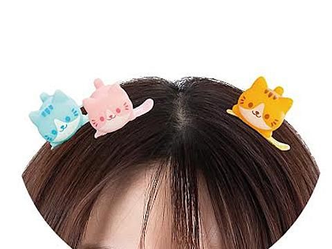 国内発送 ぐでねこちゃんヘアクリップ 春×ミケ猫（黄色） その他 