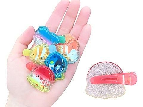 くちばしクリップ✾～Sea水光～イルカ✾オーロラ ハンドメイド No.1700 くちばしクリップ✾～Sea水光～イルカ✾オーロラ ハンドメイド No.1700