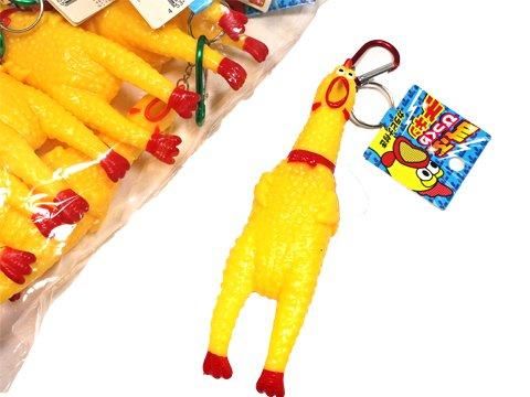 叫ぶびっくりチキンカラビナキーホルダー ｜おもちゃ・縁日玩具