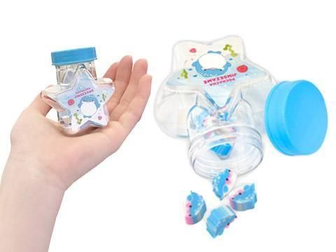 ぽちゃちゃジンベエザメ星型ボトル入り消しゴム| おもちゃ・縁日