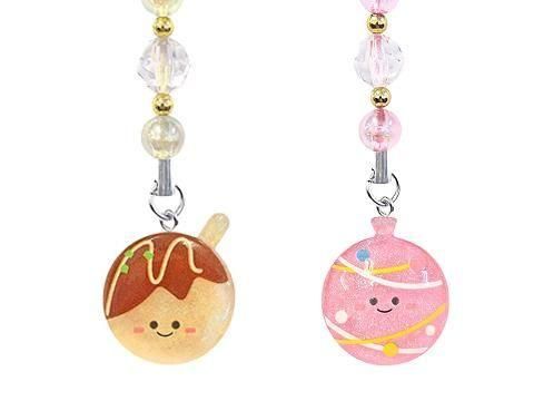 ■にゃんにゃんにゃんこ■にゃんこまつり　きらきらビーズストラップ にっこりお祭りデコレーションビーズストラップ｜おもちゃ・縁日