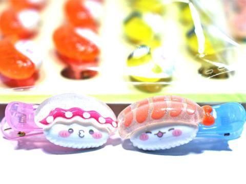 まんぷくおすし～ずデコレーションヘアクリップ｜おもちゃ・縁日玩具