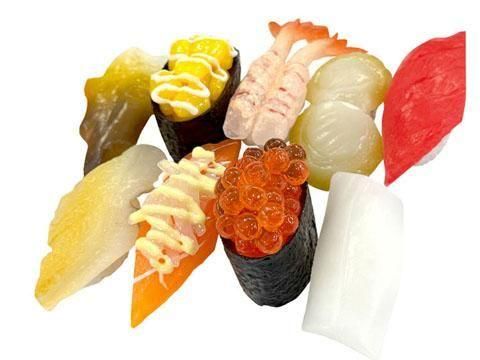 リアルお寿司16貫セットキーホルダー｜おもちゃ・縁日玩具・駄菓子