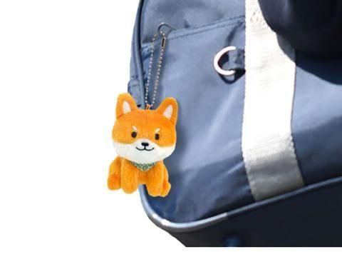 おすわり柴犬ぬいぐるみマスコットBC付｜おもちゃ・縁日玩具