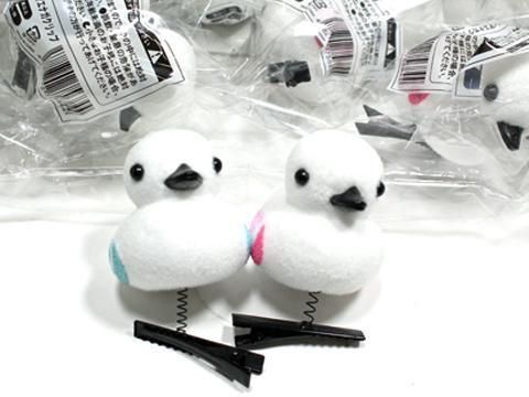ゆらゆらシマエナガクリップ｜おもちゃ・縁日玩具・ガチャガチャ