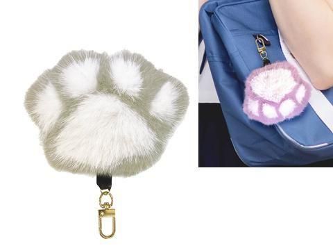 にゃんこ肉球ファーキーホルダー| おもちゃ・縁日玩具・ガチャガチャ