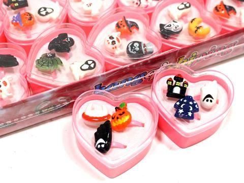 ハロウィン指輪3ヶ入｜おもちゃ・縁日玩具・駄菓子・ガチャガチャ
