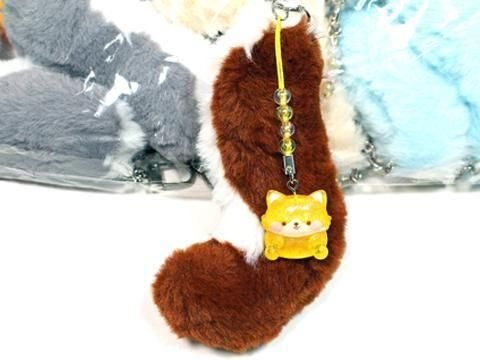 わんこのしっぽ ぽちゃちゃワンちゃんしっぽキーホルダー| おもちゃ・縁日玩具・駄菓子