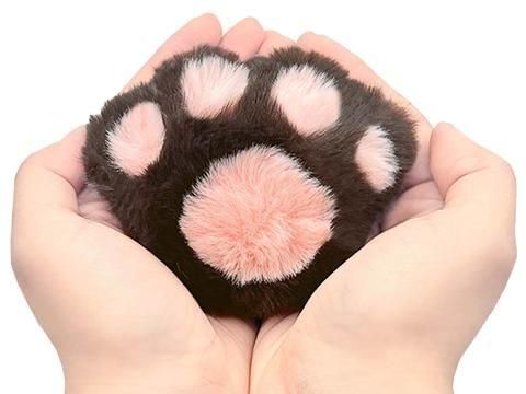 にゃんこ肉球ファーアニマル柄キーホルダー| おもちゃ・縁日玩具