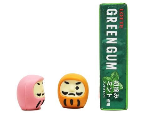 昭和レトロ マスコット　おべんとう けしゴム台紙付き 連続当 おもしろ消しゴム開運だるま| おもちゃ・縁日玩具・駄菓子