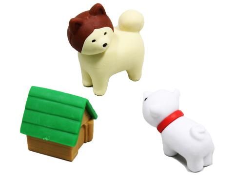 イワコー おもしろ消しゴム】『子犬』＜5種アソート＞☆日本製