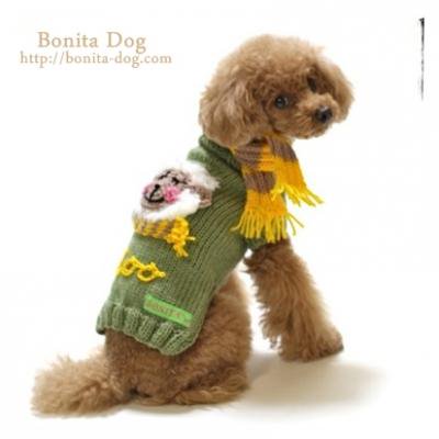 オーダーメイド犬服｜手編みの可愛いワンピ＆セーター｜Bonita Dog