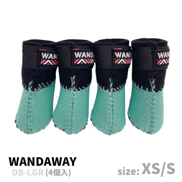 WANDAWAY】ドッグブーツ/4P・XS/Sサイズ（ピンク）|柔軟なネオプレーン 