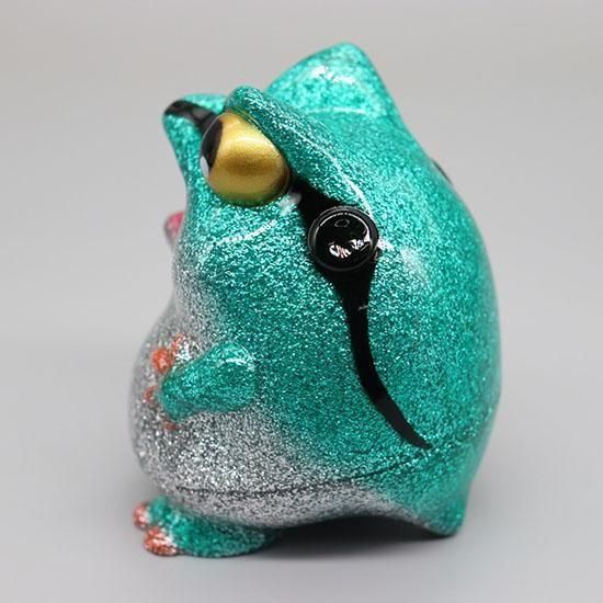 レアMEDICOM TOYPUSHEAD SOURソフビグリーンラメ