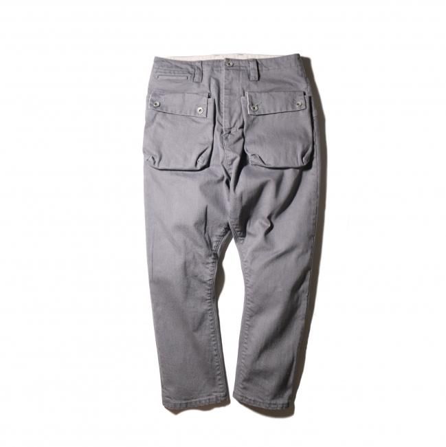 専用PIECE FLAP PANTS & WOOL SARROUEL PANTS G55 Sarouel Flap Denim Pants -GRAY- - NATAL DESIGN ONLINE SHOP