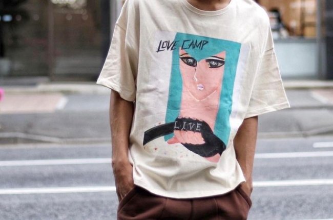 LOVE CAMP DRIVE WIDE TEE - NATAL DESIGN ONLINE SHOP