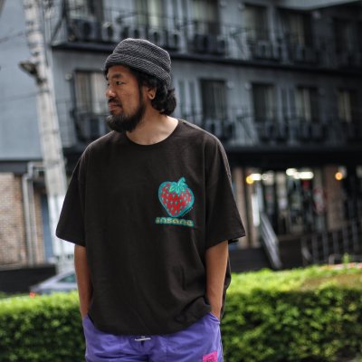 HEMP WIDE TEE strawberry ver.