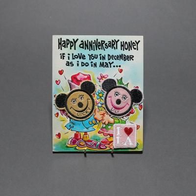 A LOVE MOVEMENT  CUSTOM VINTAGE POSTCARD