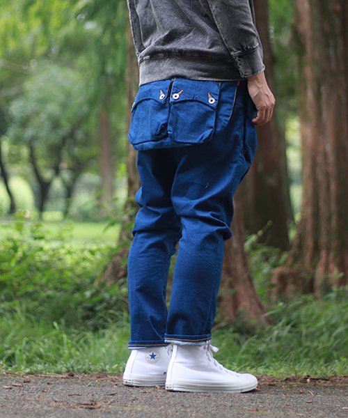 G55 Sarouel Flap Denim Pants -AUTHENTIC- - NATAL DESIGN ONLINE SHOP