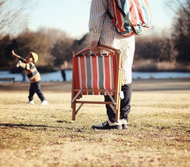 KERMIT CHAIR RETRO STRIPE - NATAL DESIGN ONLINE SHOP