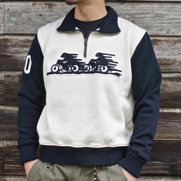 Langlitz Leathers】70th Anniversary MC Sweater - CYCLEMAN ONLINE STORE