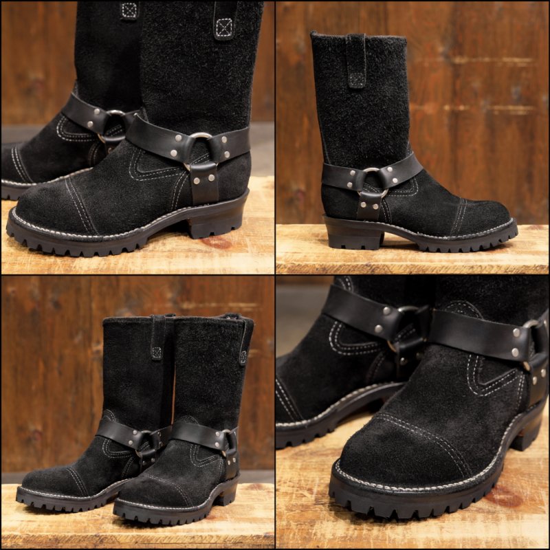 HARNESS Black Rough Out #100sole 11