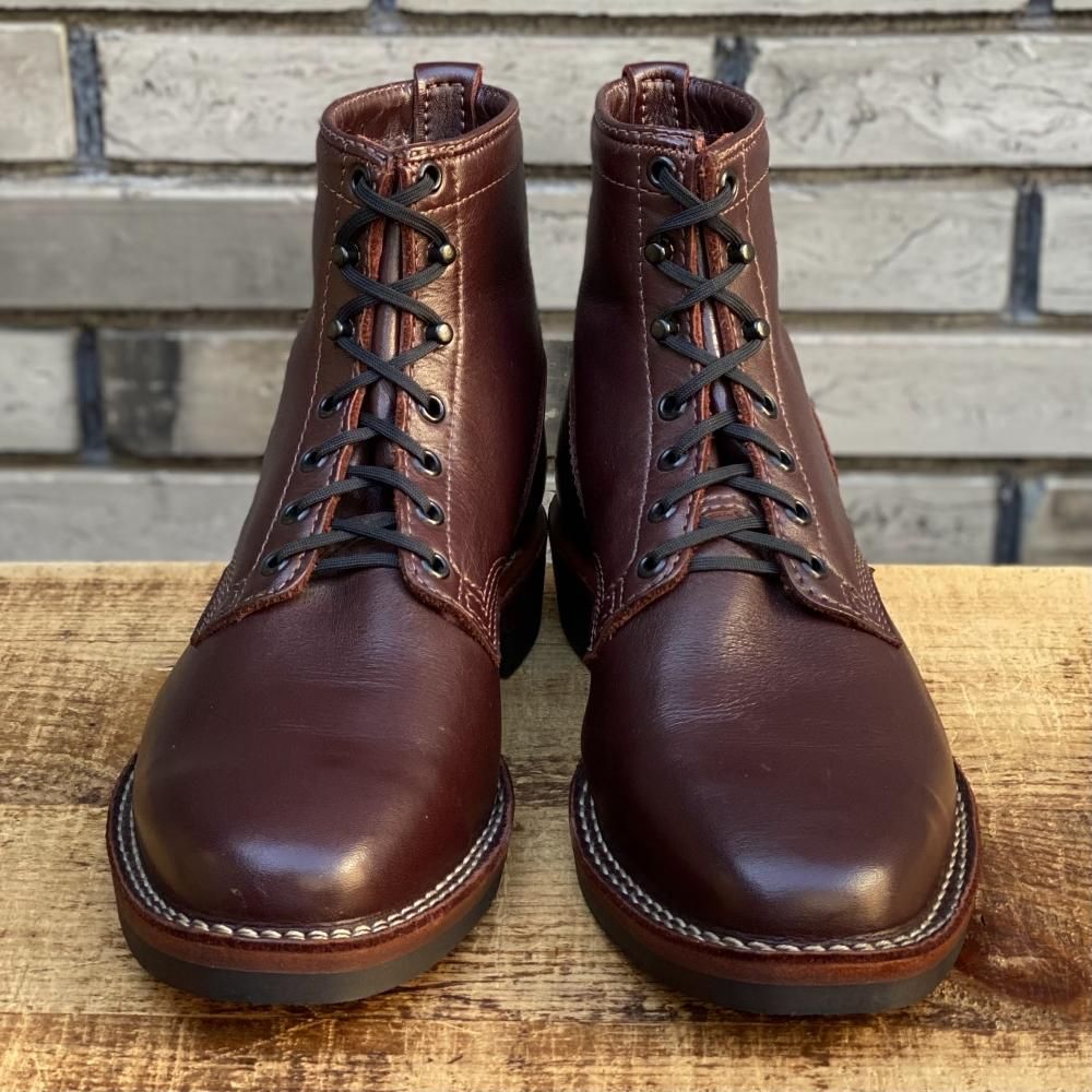 ストックブーツ】WARREN Burgundy 8