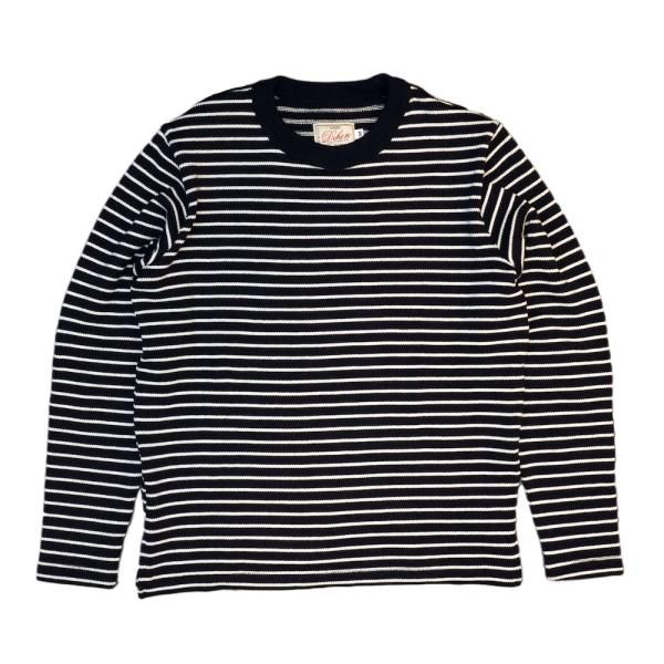 DEHENMICRO STRIPE SWEATER -2colors-