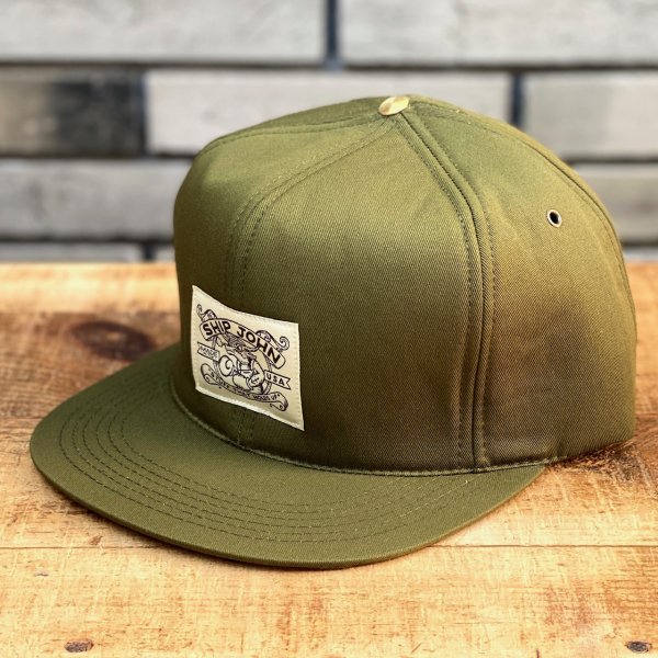 SHIP JOHN】Trucker Hat - Organic Olive Twill - CYCLEMAN ONLINE STORE