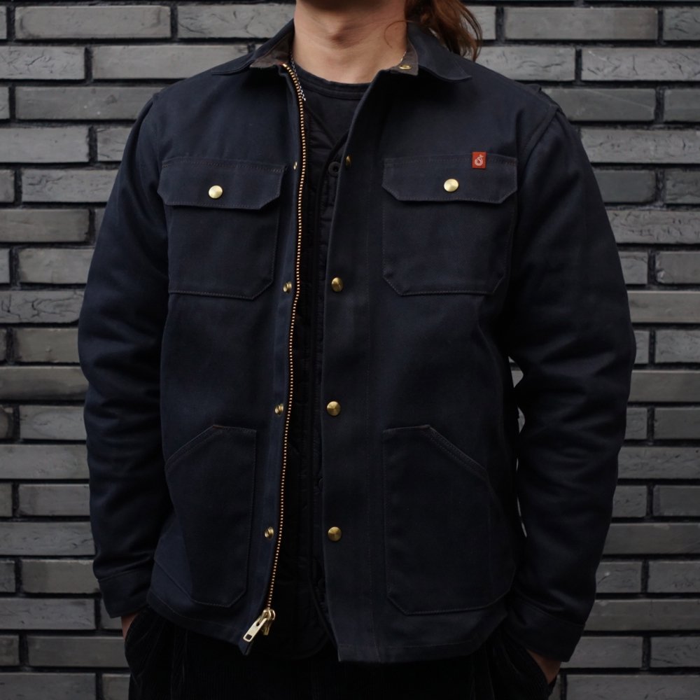 SHIP JOHN】Wills Jacket - Waxed Canvas〈Black〉 - WESCO JAPAN