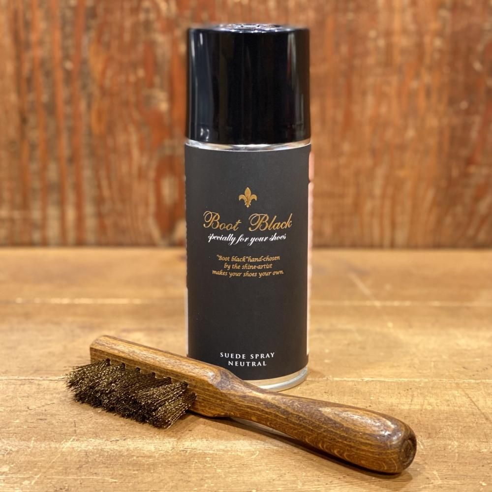 Boot Black Roughout Brush&Spray Set