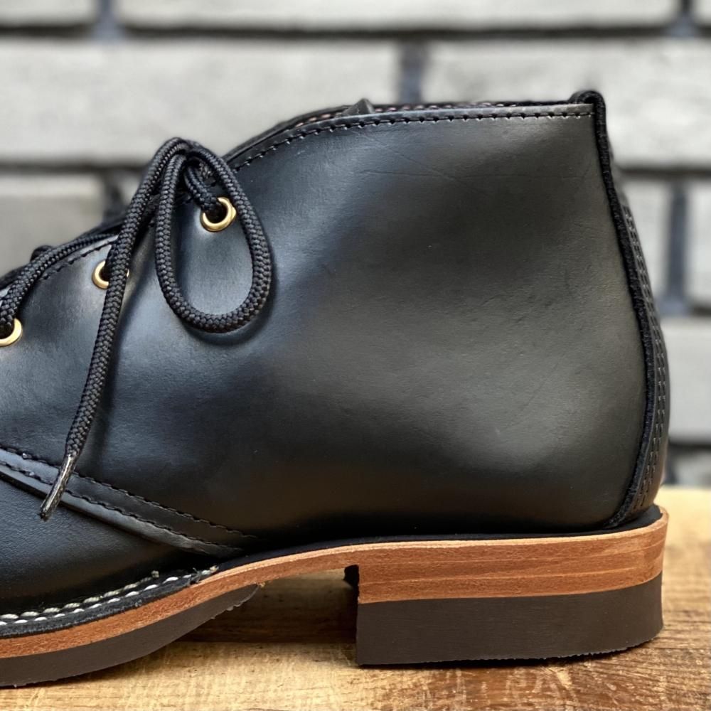 WESCO　チャッカブーツ オーダーメイド】CHUKKA Charcoal Rough Out Raptor White Black Slips