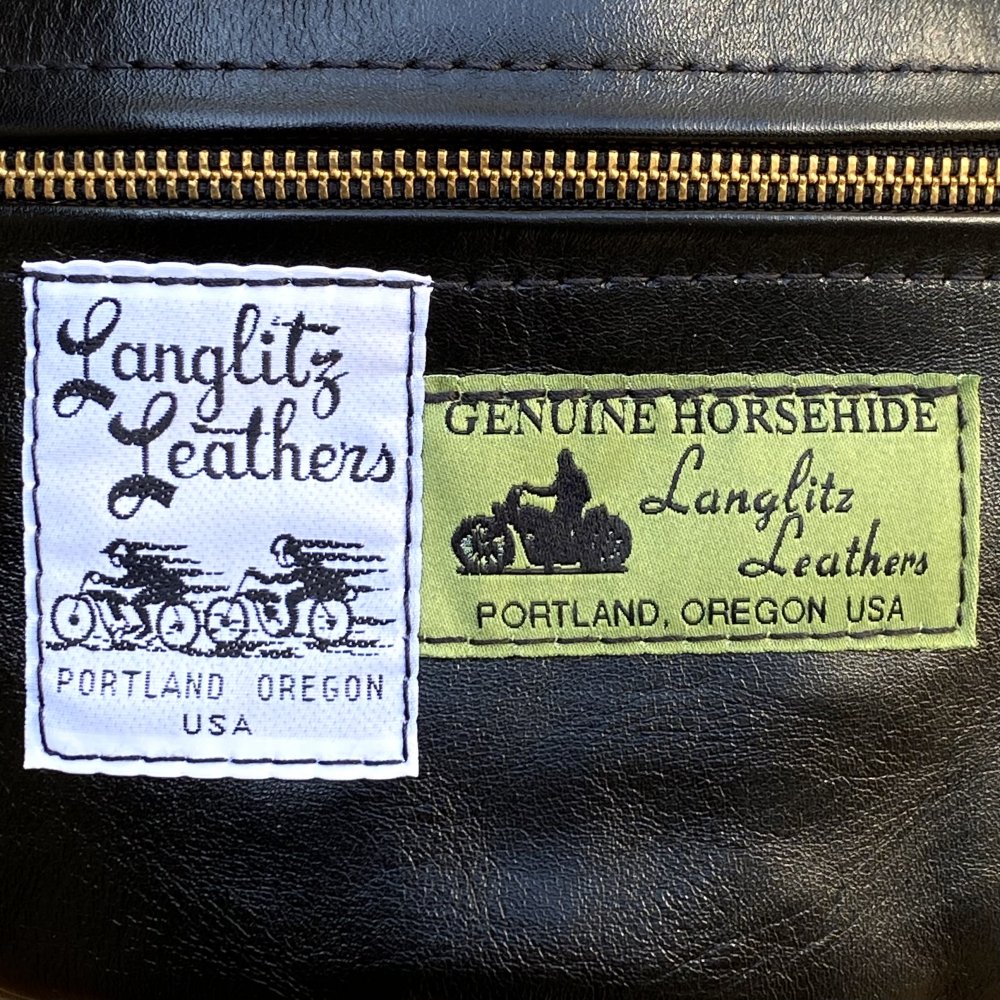 Langlitz Leathers】Inside Pocket Waist Bag(Horsehide) - WESCO 