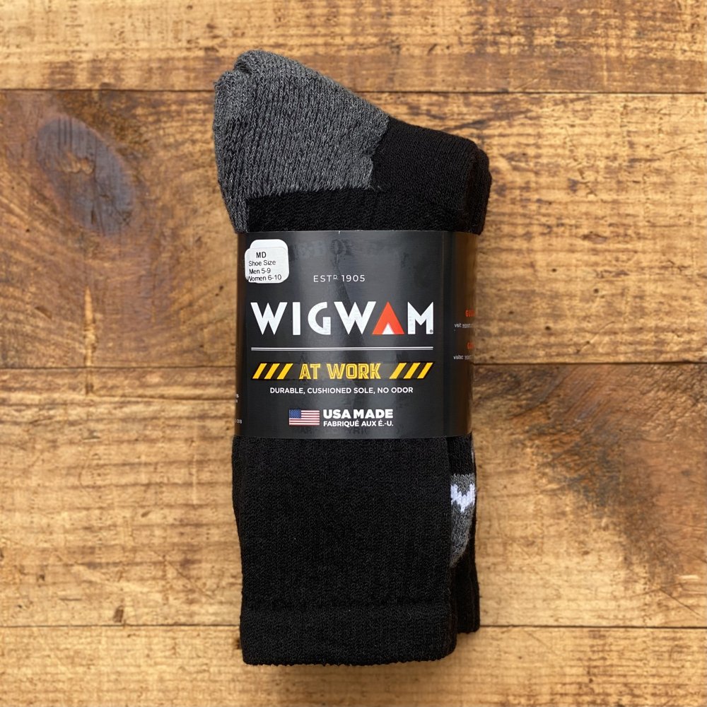 【WIGWAM SOCKS】At Work Crew 3Pack Socks -Black- - WESCO JAPAN ONLINE SHOP