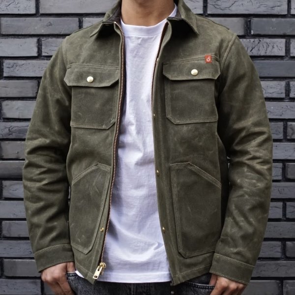 SHIP JOHN】Wills Jacket - Waxed Canvas〈Olive〉 - WESCO JAPAN