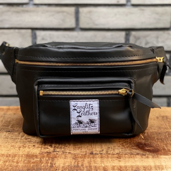 Langlitz Leathers】Outside Pocket Waist Bag(Horsehide) - WESCO