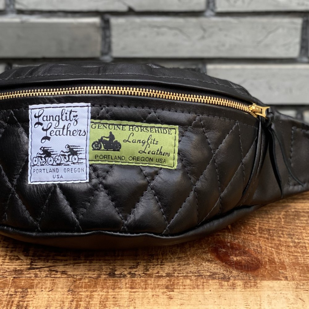 Langlitz Leathers】Padded Inside Pocket Waist Bag -Horsehide ...
