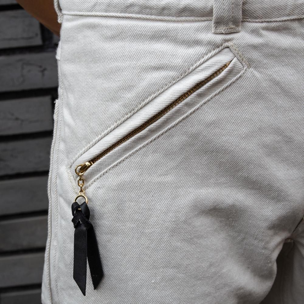 Langlitz Leathers White Denim Competition Breeches - WESCO