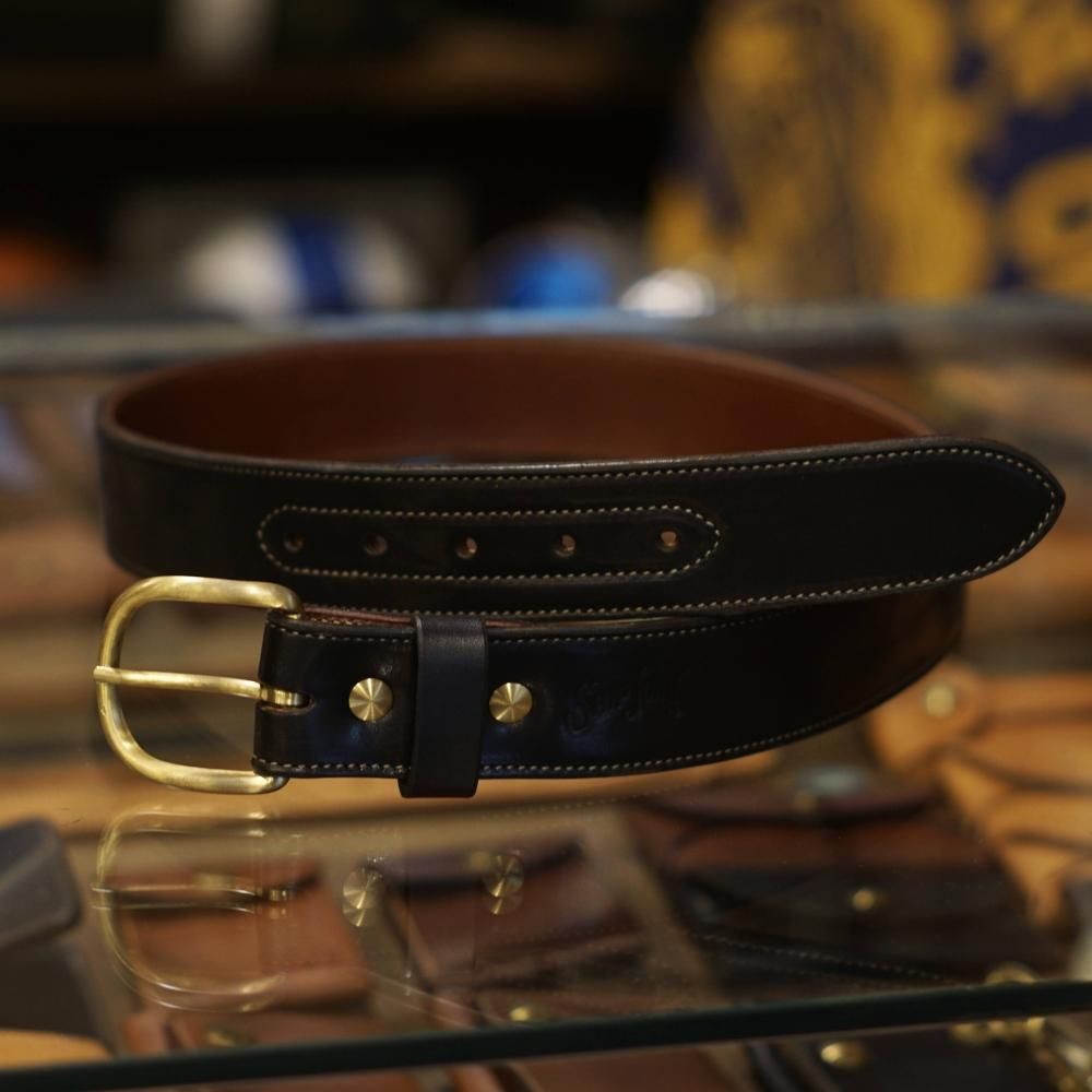 【SHIP JOHN】Old No. 4 Belt -Black Horsehide-【日本限定】- WESCO JAPAN ONLINE SHOP