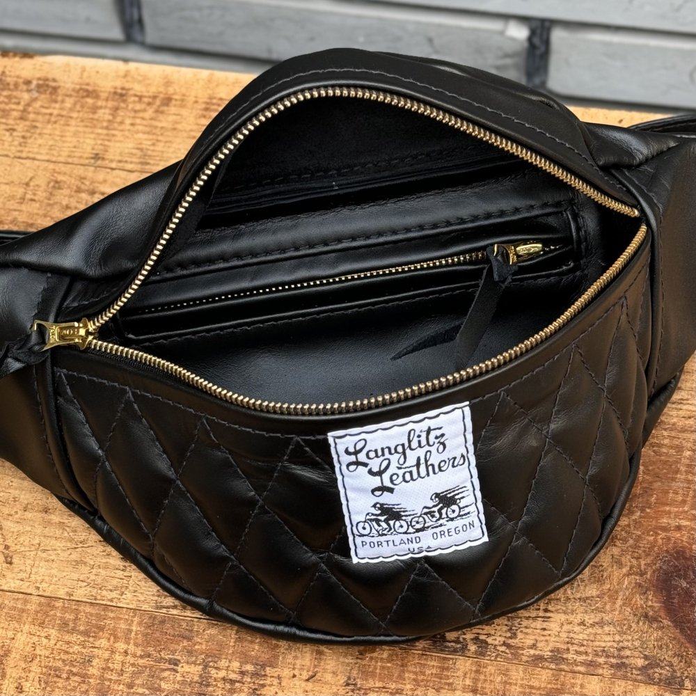 Langlitz Leathers】Padded Inside Pocket Waist Bag - WESCO JAPAN 