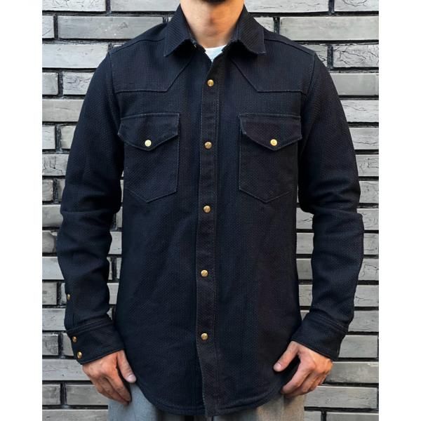 SHIP JOHN<br>Townes Shirt - Sashiko Ori