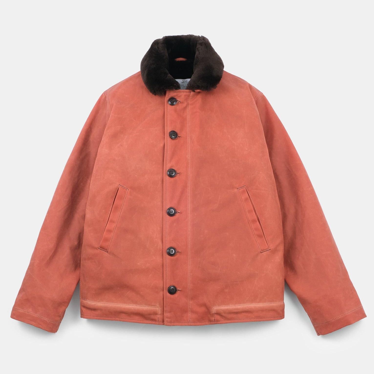 DEHEN<br>N-1 JACKET -Burnt Orange/Brown Mouton-