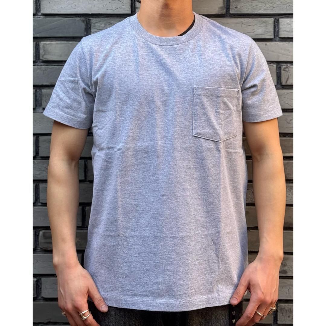 SHIP JOHN<br>Heather Grey Pocket Tee V2