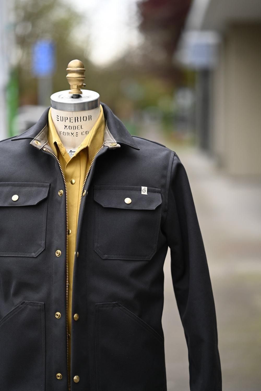 SHIP JOHN<br>Wills Jacket V2 - Waxed CanvasBattleship Grey