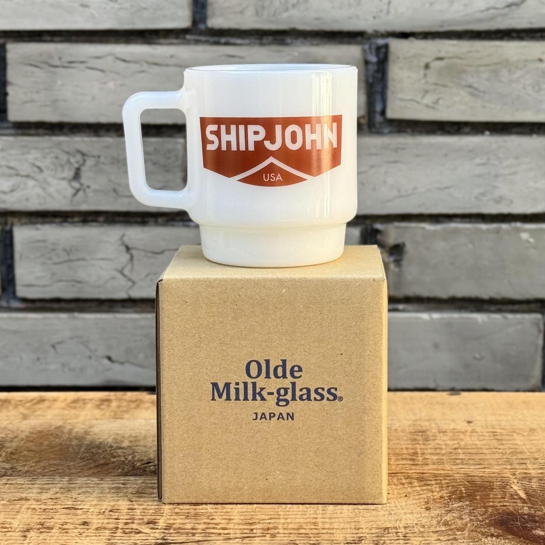SHIP JOHN<br>Milk Glass Mug