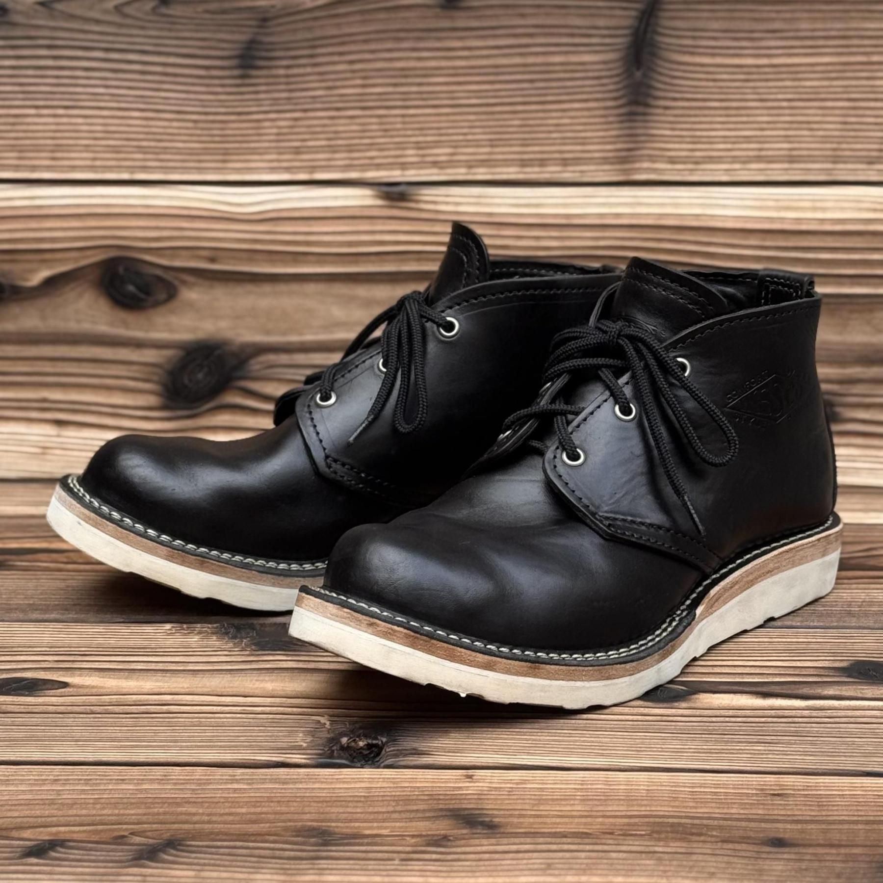 YOUR WESCOCHUKKA Black Horsehide #4014 Vibram Natural8 1/2E
