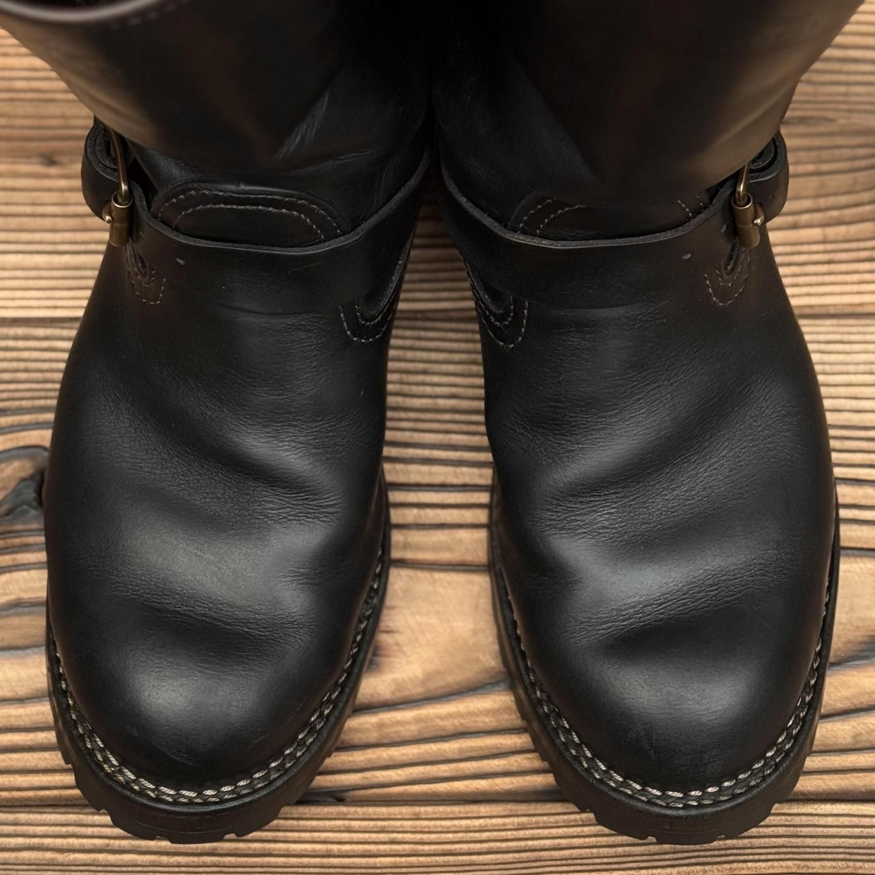 Wesco BOSS エンジニアブーツ ウエスコ ボス　11 1/2 D 黒 WESCO ウエスコ CUSTOM BOSS 茶芯 カスタム ボス エンジニア