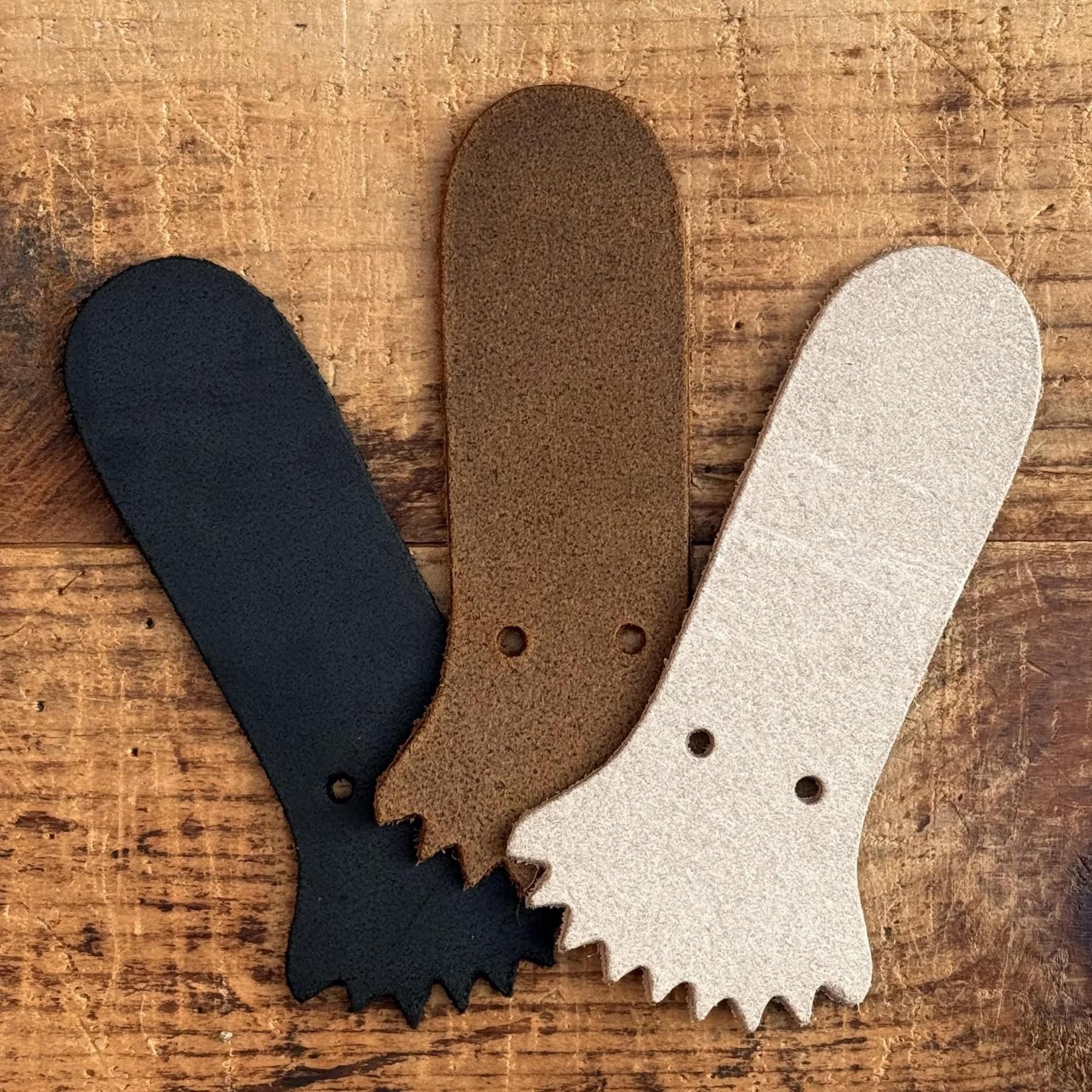 Waxed Leather False Tongues(Short/Long)