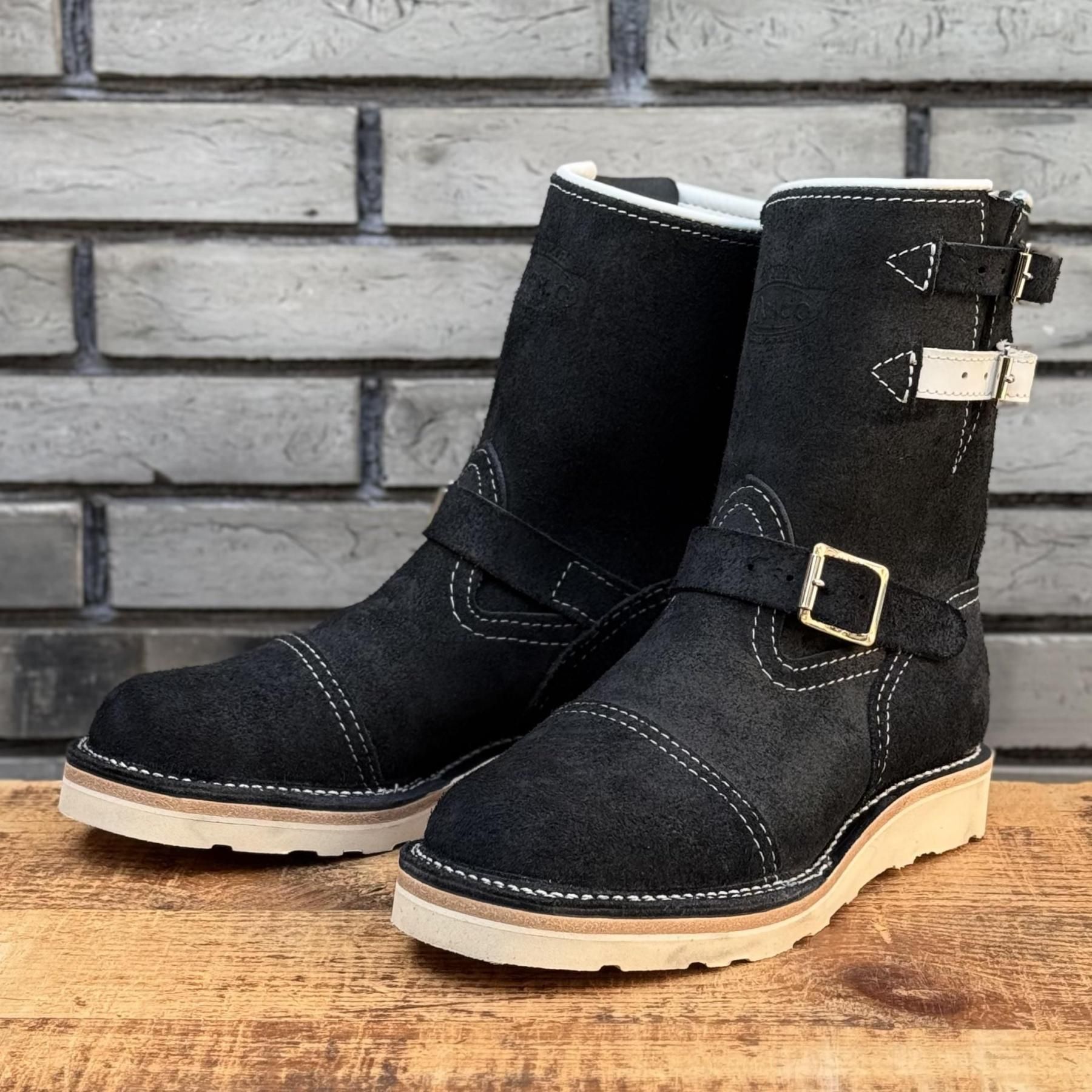 【ストックブーツ】<br>BOSS Roughout Black 8