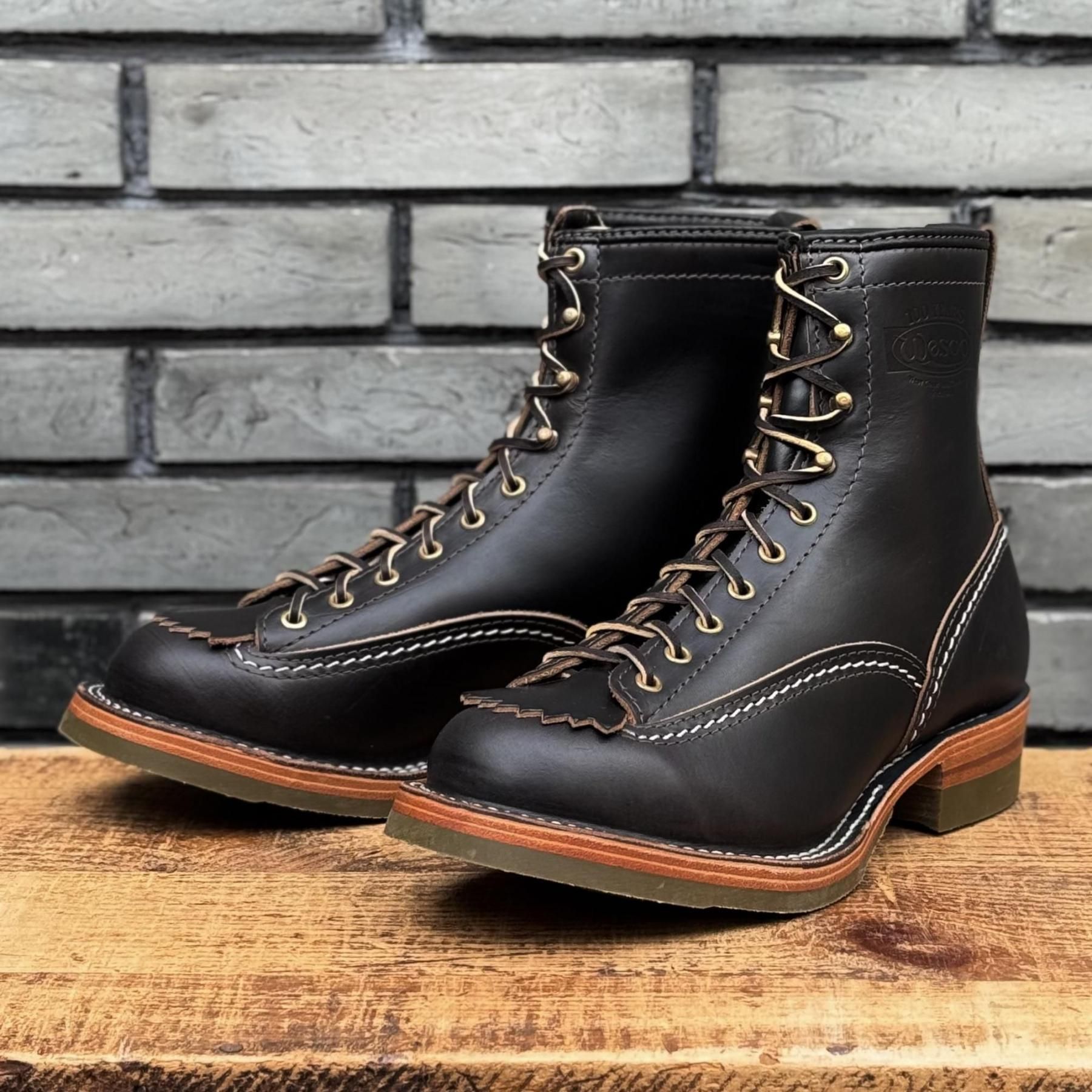 ストックブーツ】JOBMASTER Black Double Shot Leather 8